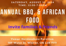Annual BBQ. & African Food